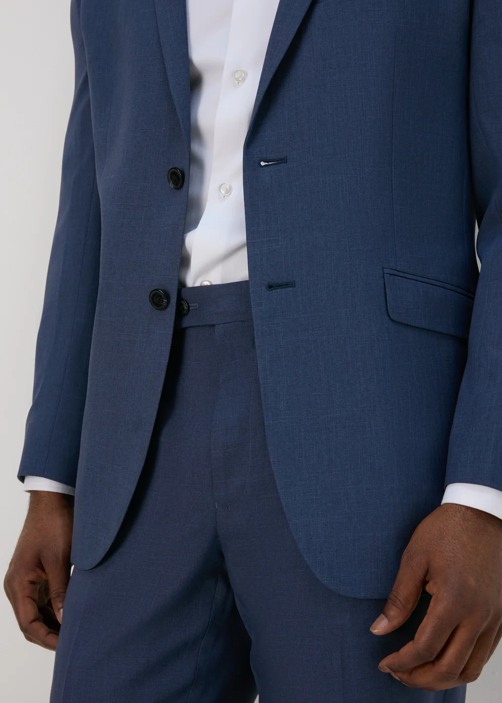 Taylor & Wright Lennon Blue Tailored Fit Jacket - 38 Chest Long Image 3