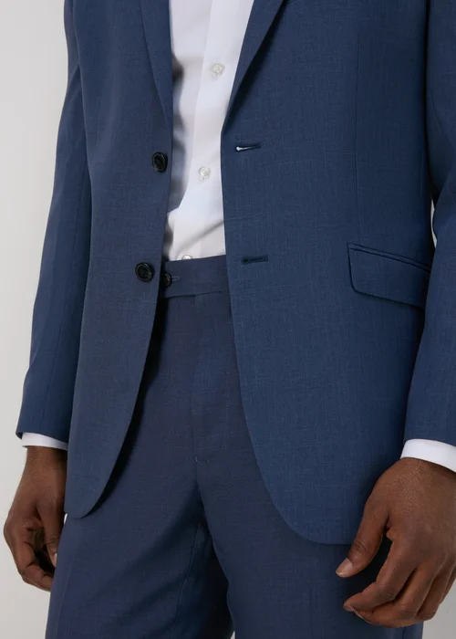Taylor & Wright Lennon Blue Tailored Fit Jacket - 38 Chest Long Image 3