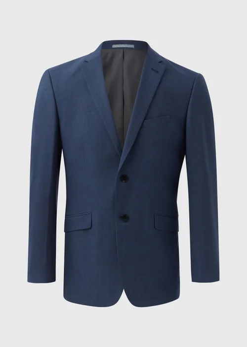 Taylor & Wright Lennon Blue Tailored Fit Jacket - 38 Chest Long Image 5