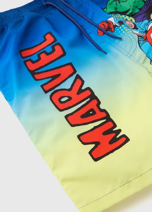 Marvel Boys Blue Swim Shorts (2-11yrs) - Age 2 - 3 Years Image 2