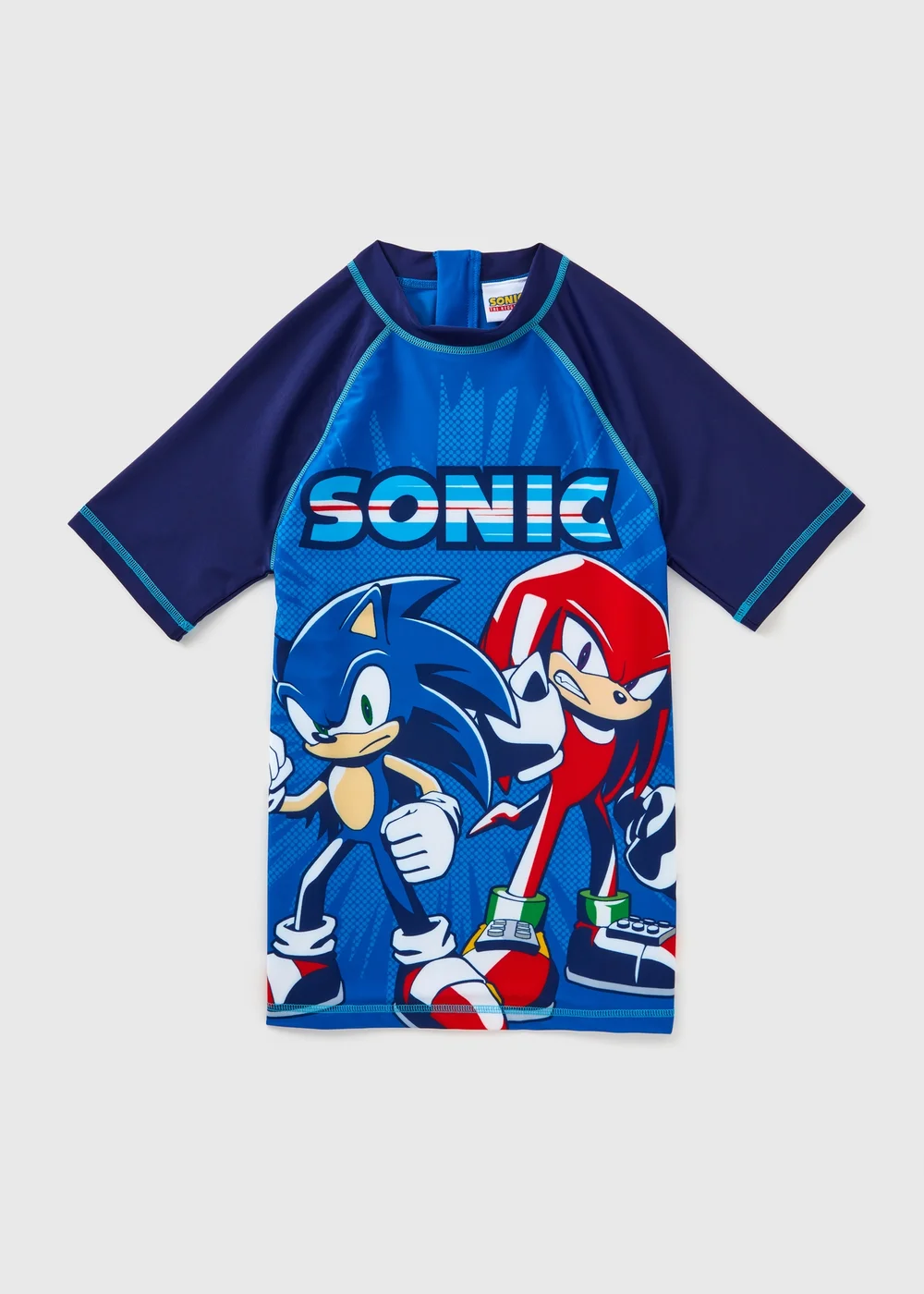 Sonic Boys Blue Rash Vest (2-11yrs) - Age 2 - 3 Years Image 1