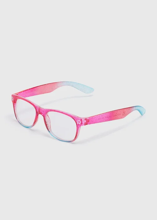 Kids Pink Glitter Nomad Sunglasses (3+yrs) - One Size Image 1