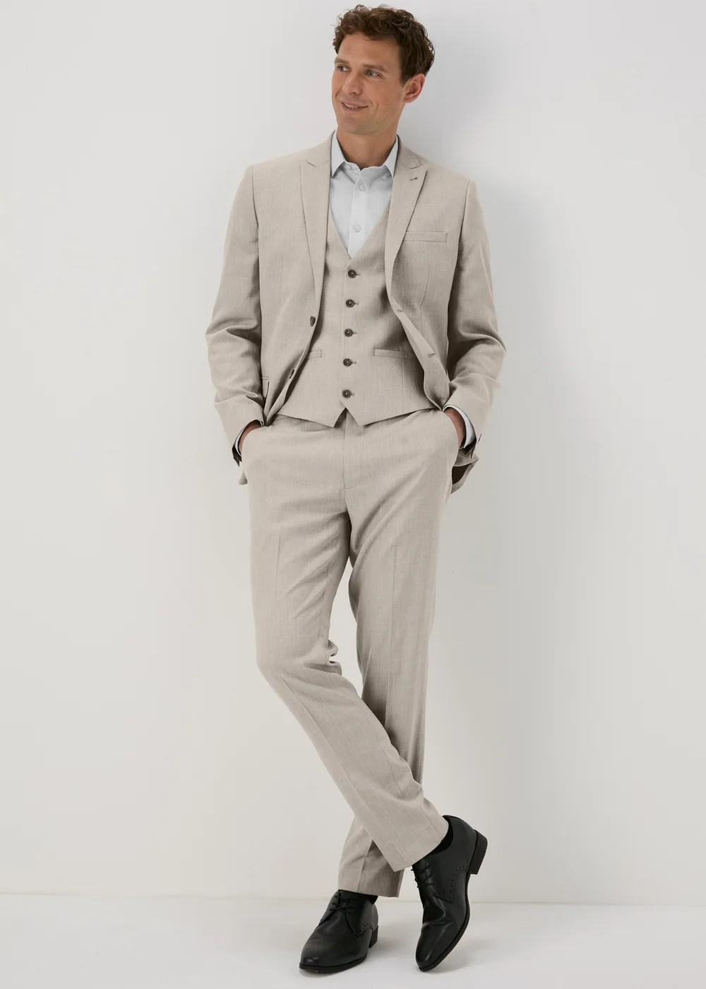 Taylor & Wright Stone Charles Slim Fit Waistcoat - Small Image 4