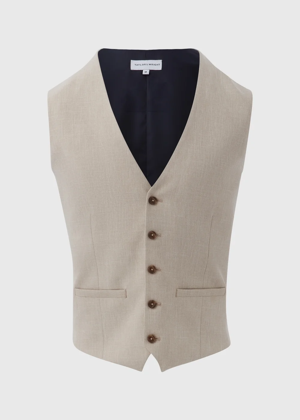 Taylor & Wright Stone Charles Slim Fit Waistcoat - Small Image 5
