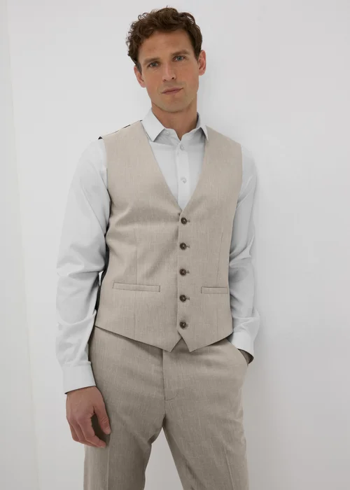 Taylor & Wright Stone Charles Slim Fit Waistcoat - Small Image 1
