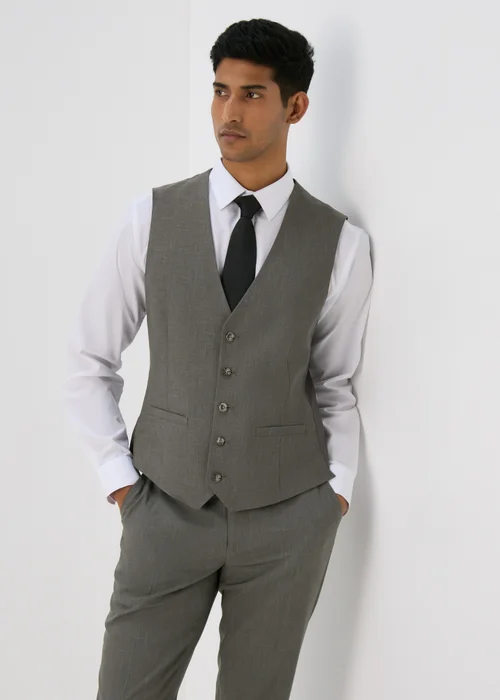 Taylor & Wright Elton Green Slim Fit Waistcoat - Small Image 4