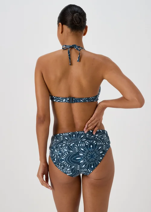 Navy Paisley Underwired Bikini Top - 32B Image 2