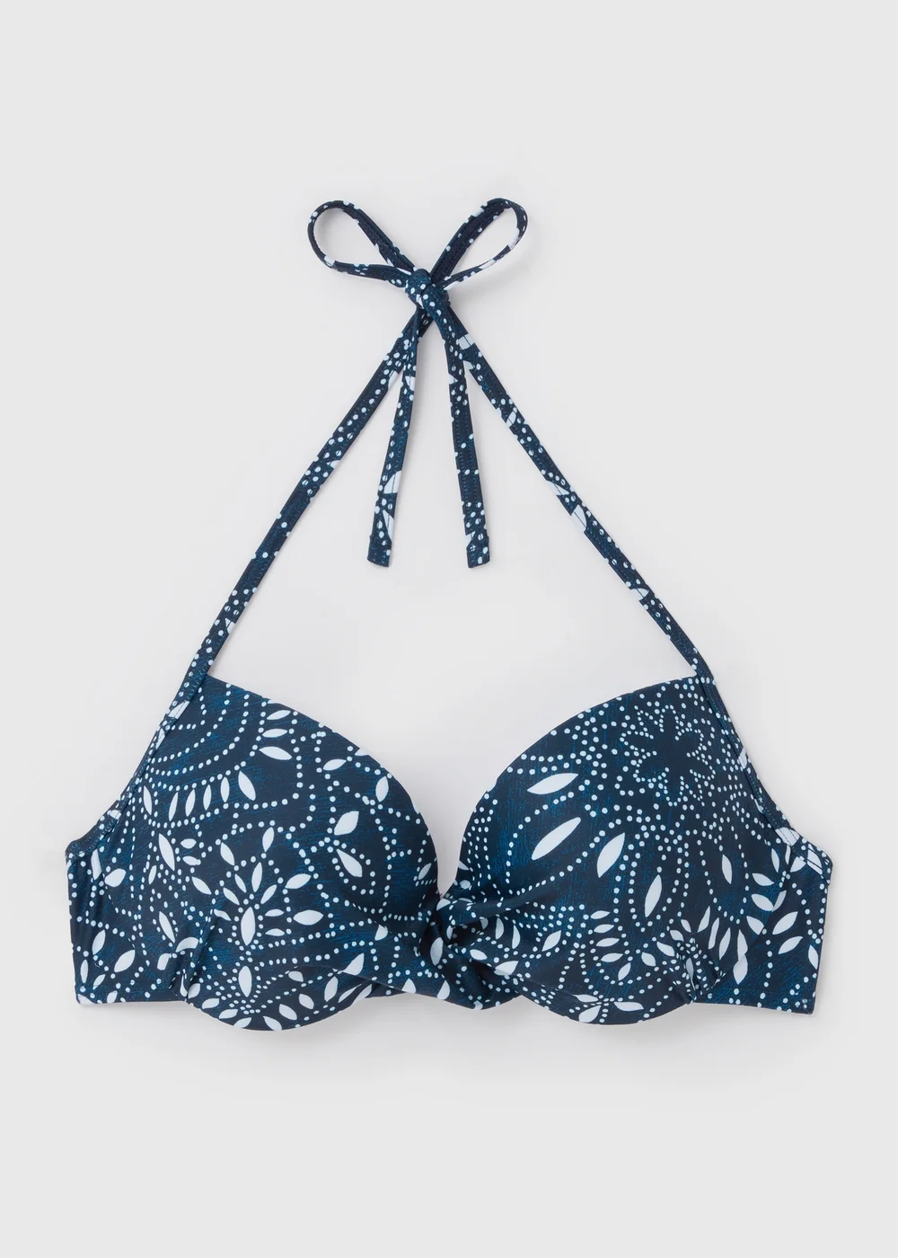 Navy Paisley Underwired Bikini Top - 32B Image 4
