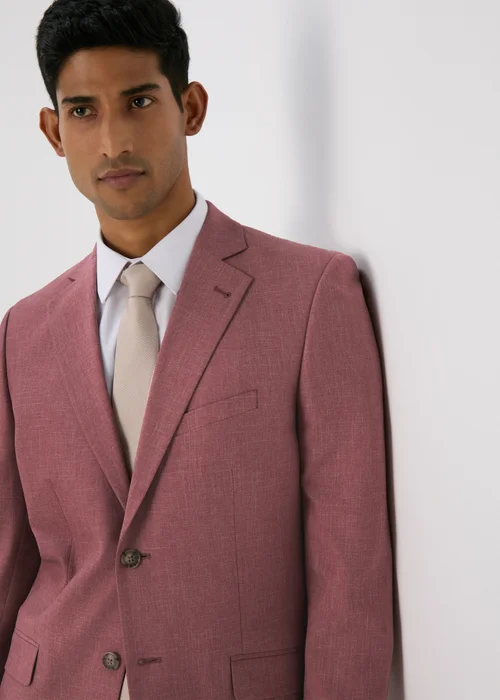 Taylor & Wright Parton Pink Slim Fit Suit Jacket - 38 Chest Long Image 3
