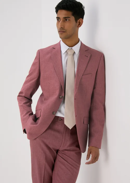 Taylor & Wright Parton Pink Slim Fit Suit Jacket - 38 Chest Long Image 1