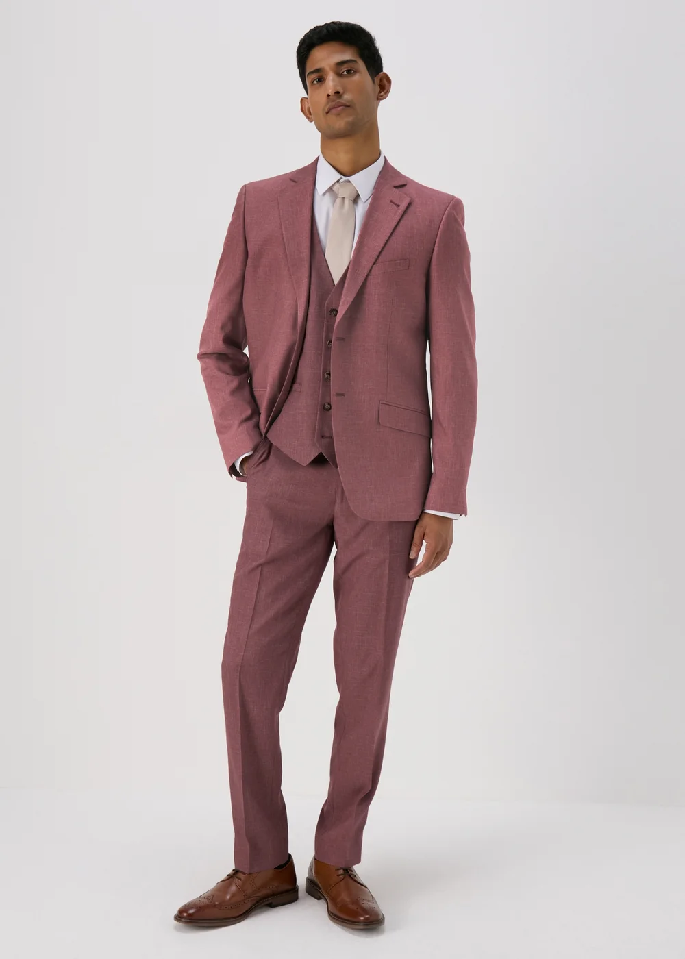 Taylor & Wright Parton Pink Slim Fit Suit Jacket - 38 Chest Long Image 4
