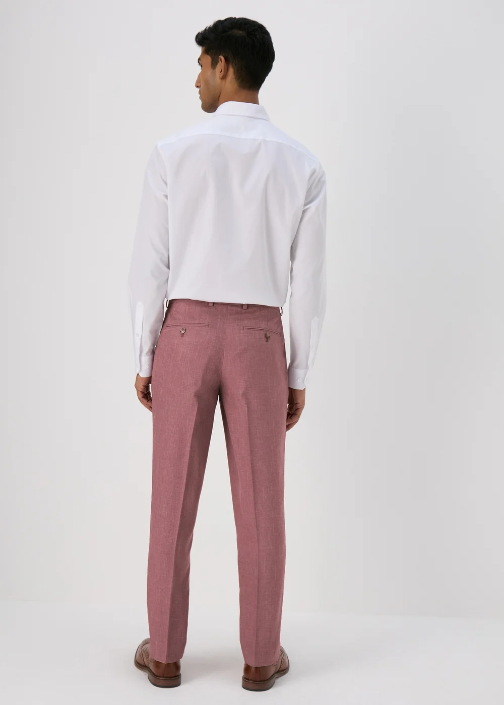 Taylor & Wright Parton Pink Slim Fit Trousers - 32 Waist 29 Leg Image 2