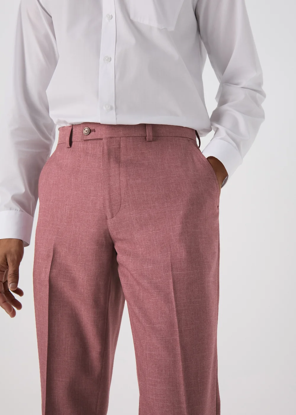 Taylor & Wright Parton Pink Slim Fit Trousers - 32 Waist 29 Leg Image 3