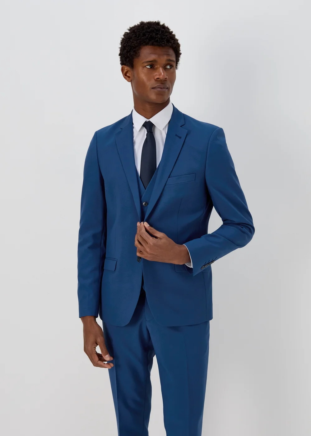 Taylor & Wright Panama Blue Skinny Fit Jacket - 36 Chest Regular Image 1
