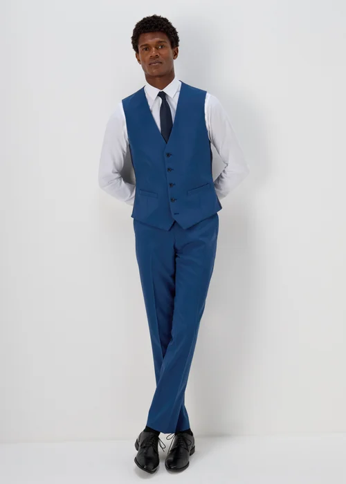 Taylor & Wright Panama Blue Skinny Fit Trousers - 30 Waist 31 Leg Image 4