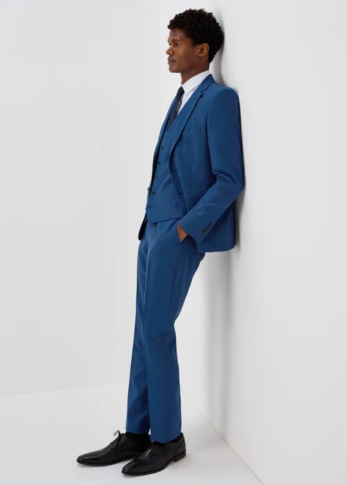Taylor & Wright Panama Blue Suit Waistcoat - Small Image 4