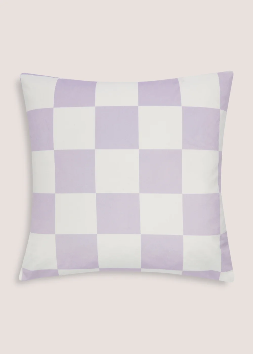 Purple And Green Check Cushion Cover (43cm x 43cm) Image 1
