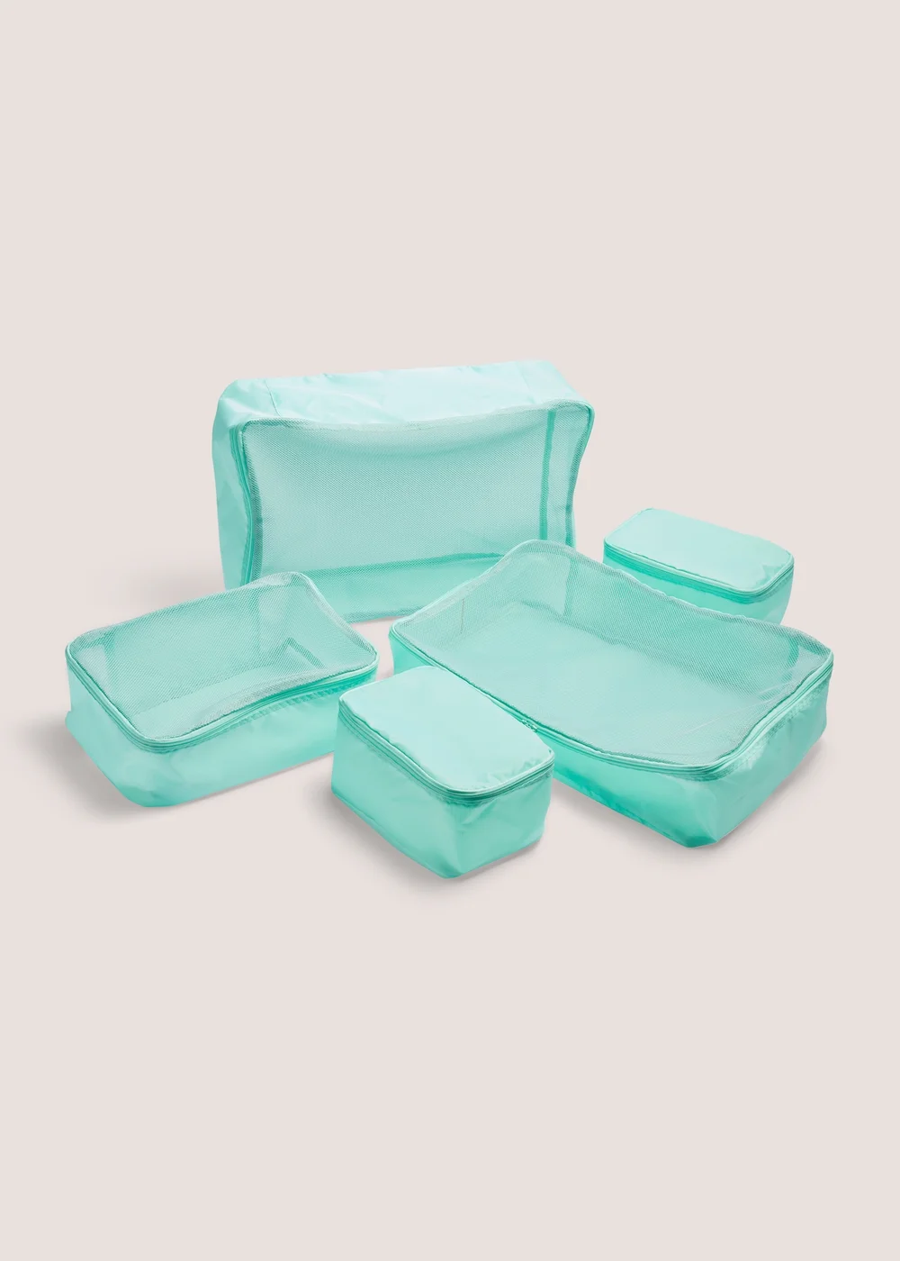 5 Pack Mint Packing Cubes Image 1