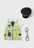 Kids Black & Green Police Officer Fancy Dress Costume (3-9yrs) - Age 3 Years Image 1