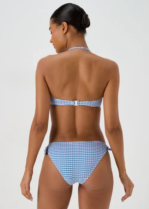 Blue Geo Print Twist Bottoms - 6 Image 2