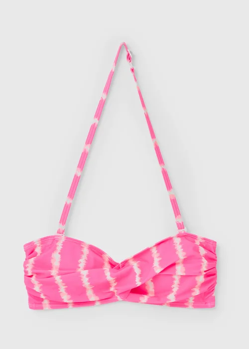 Pink Tie Dye Bikini Twist Top - 6 Image 4