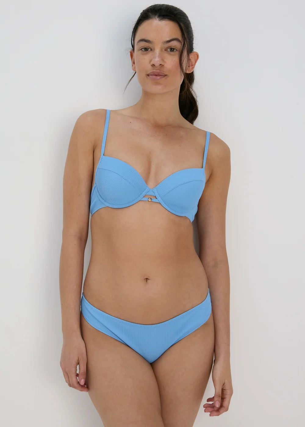 Blue Mini Bikini Bottoms - 6 Image 1