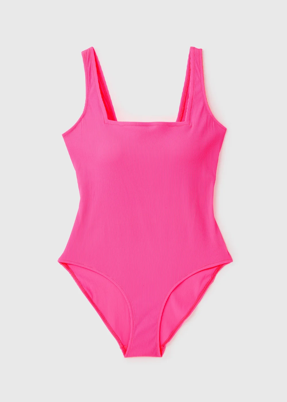 Papaya Pink Ribbed Mini Swimsuit - 6 Image 4