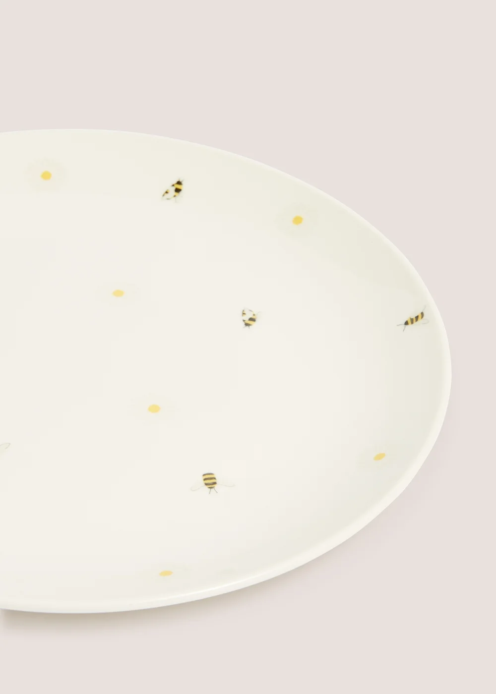 White Daisy Bee Dinner Plate (24cm) Image 2
