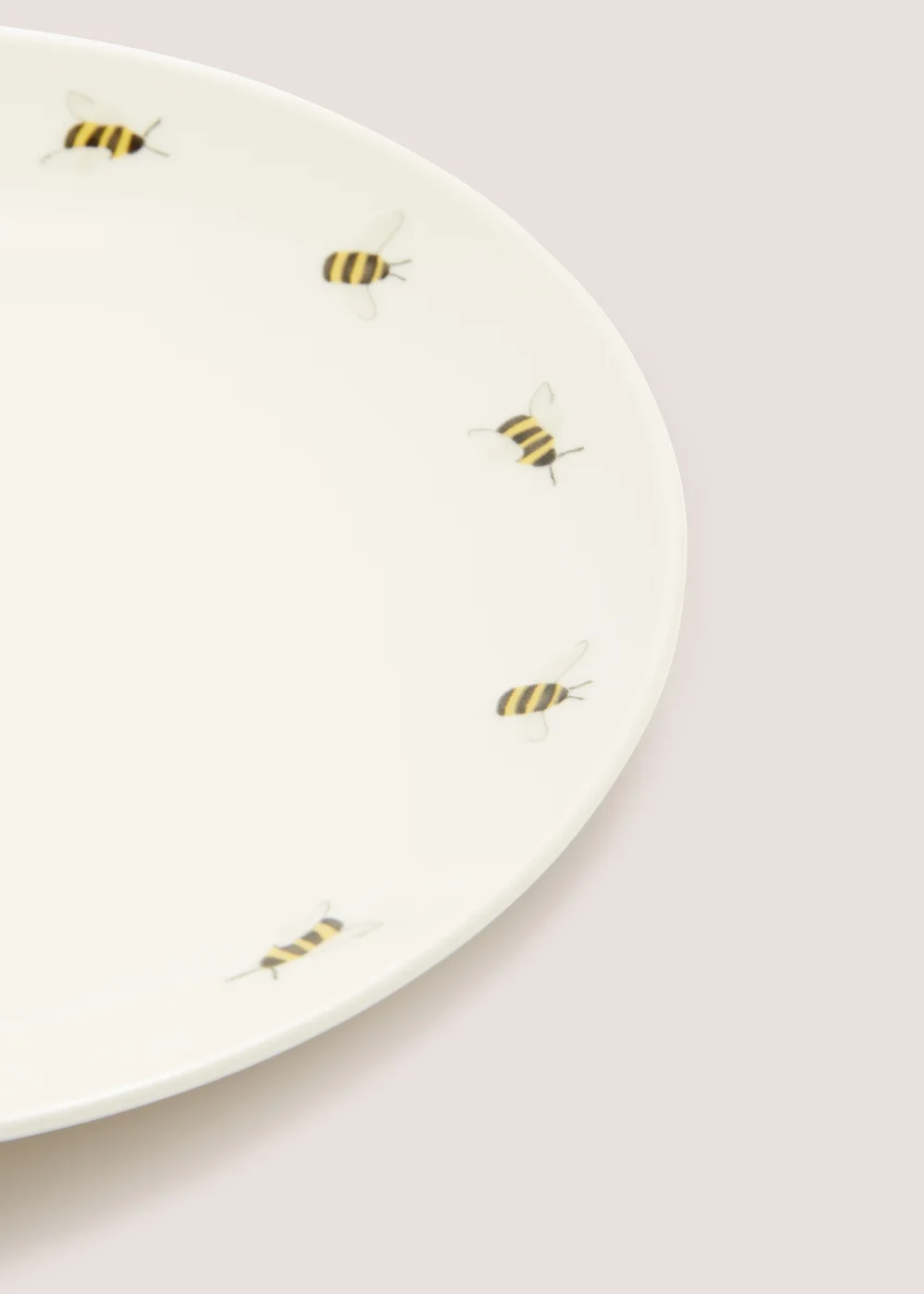 White Bee Daisy Plate (20cm) Image 2