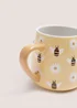 Yellow Bee Daisy Mug Image 2