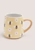 Yellow Bee Daisy Mug Image 1