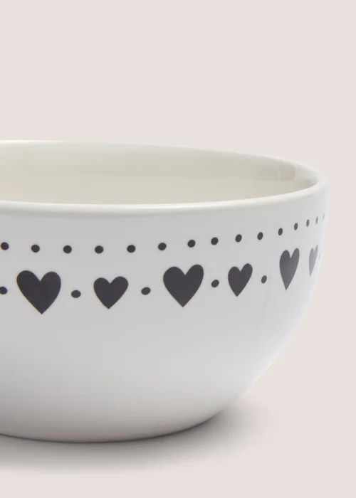 White Heart Bowl Image 2