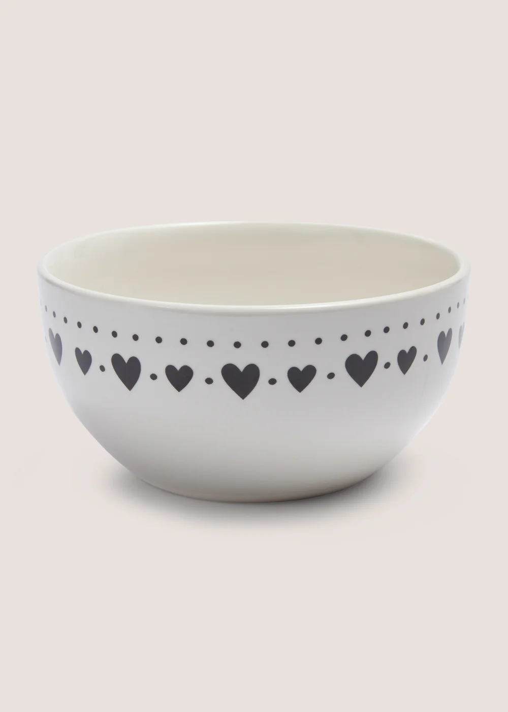 White Heart Bowl Image 1