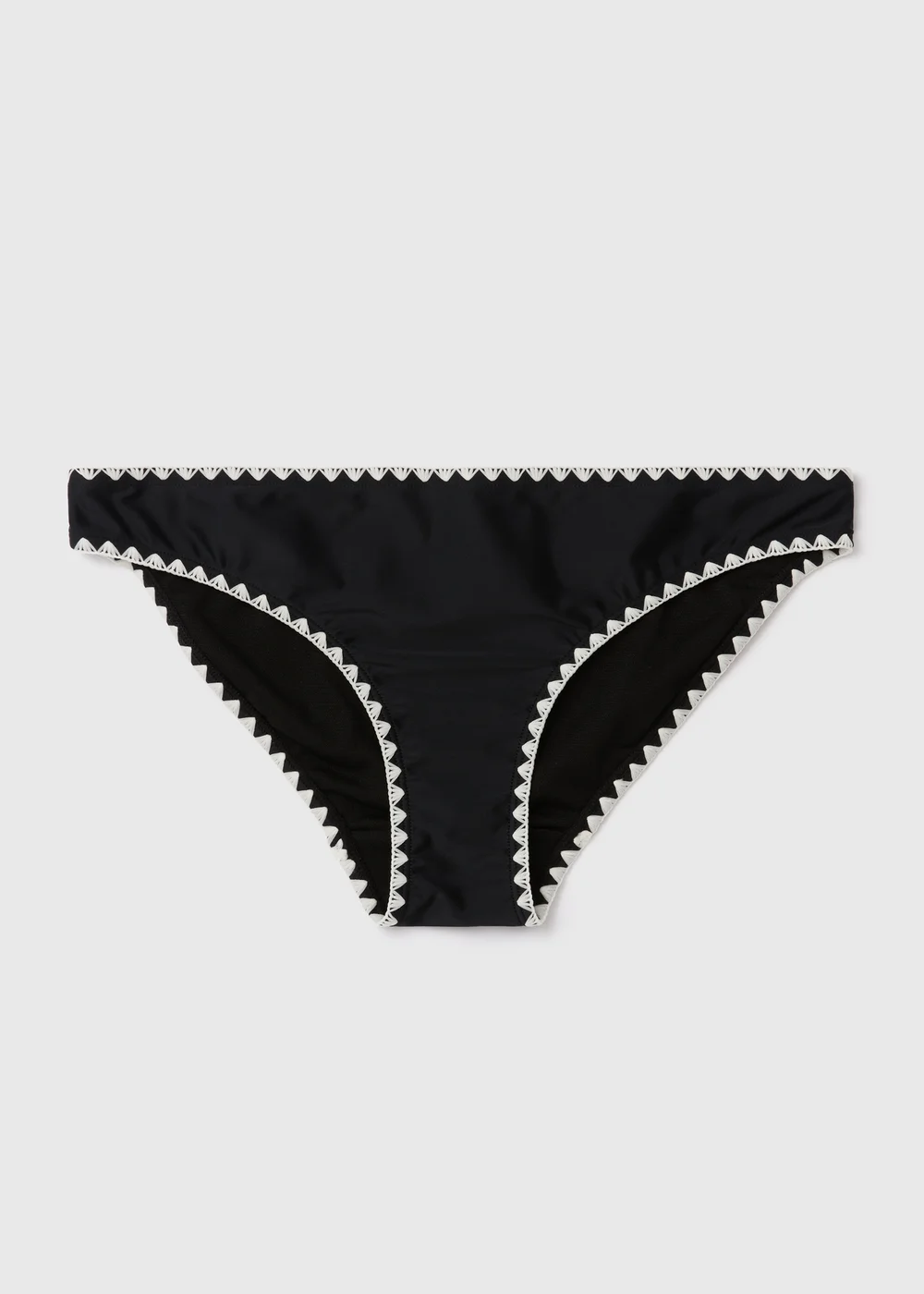 Black White Stitch Mini Briefs - 6 Image 4