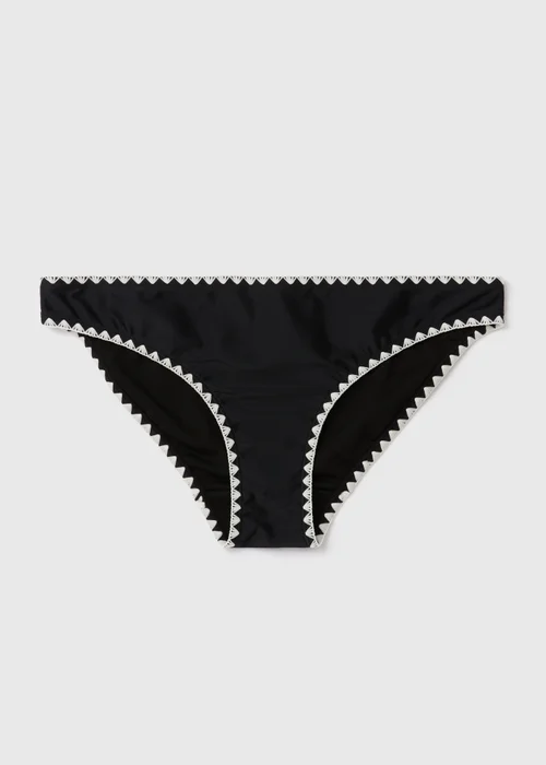 Black White Stitch Mini Briefs - 6 Image 4