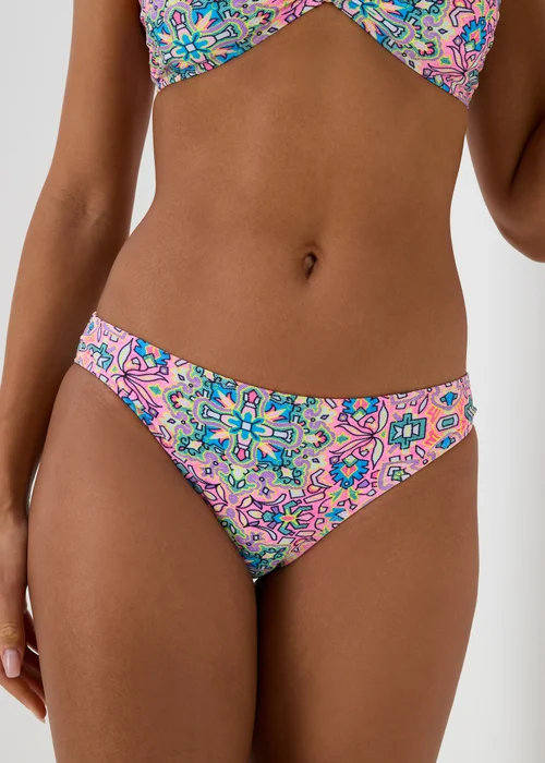 Pink Mosaic Mini Briefs - 6 Image 3