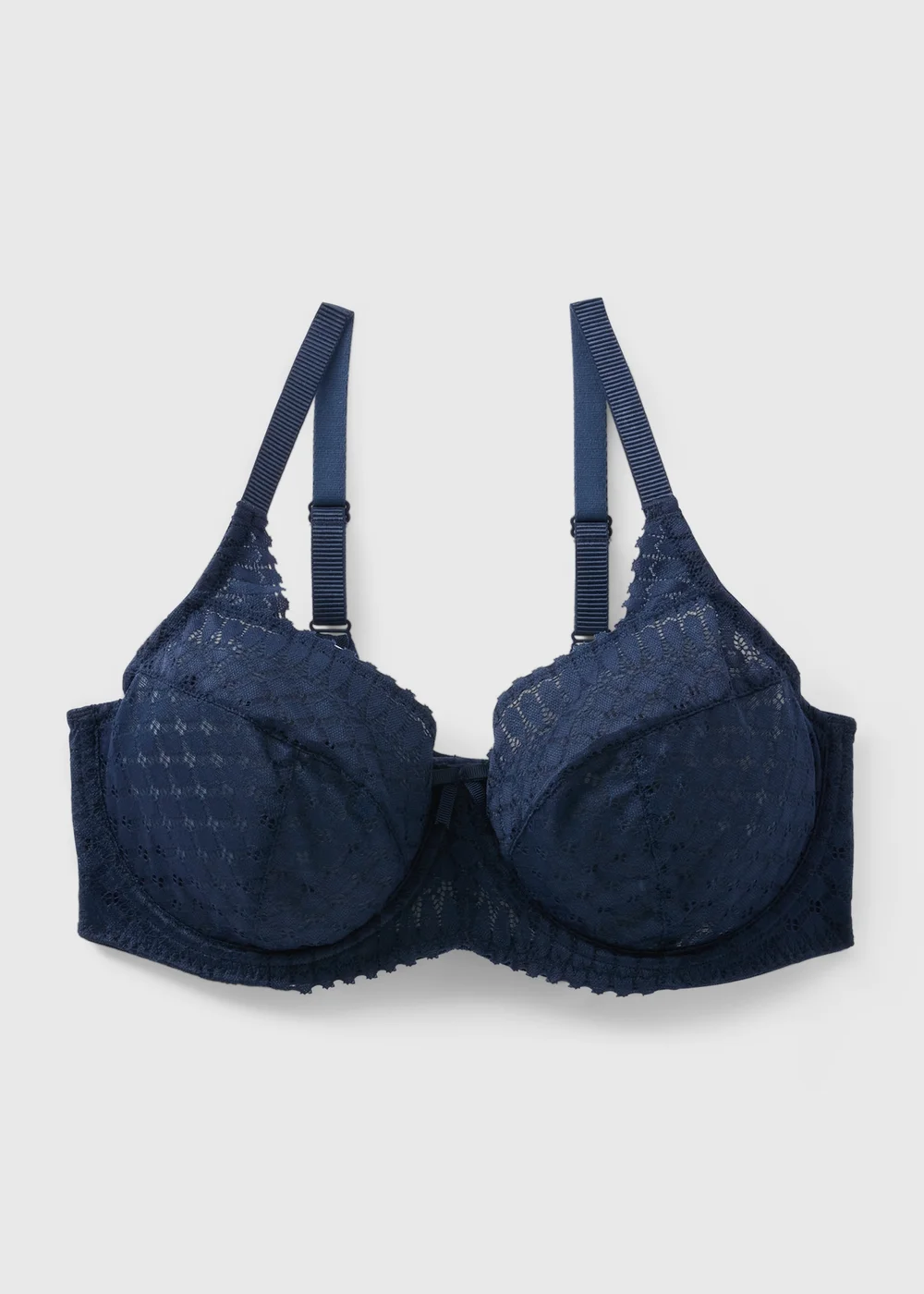 DD+ Navy Stretch Lace Bra - 34DD Image 4
