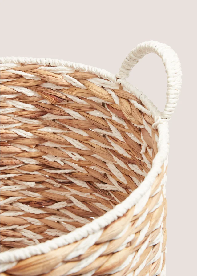 Woven Cabana Basket with Handles (32cm x 39cm x 39cm)