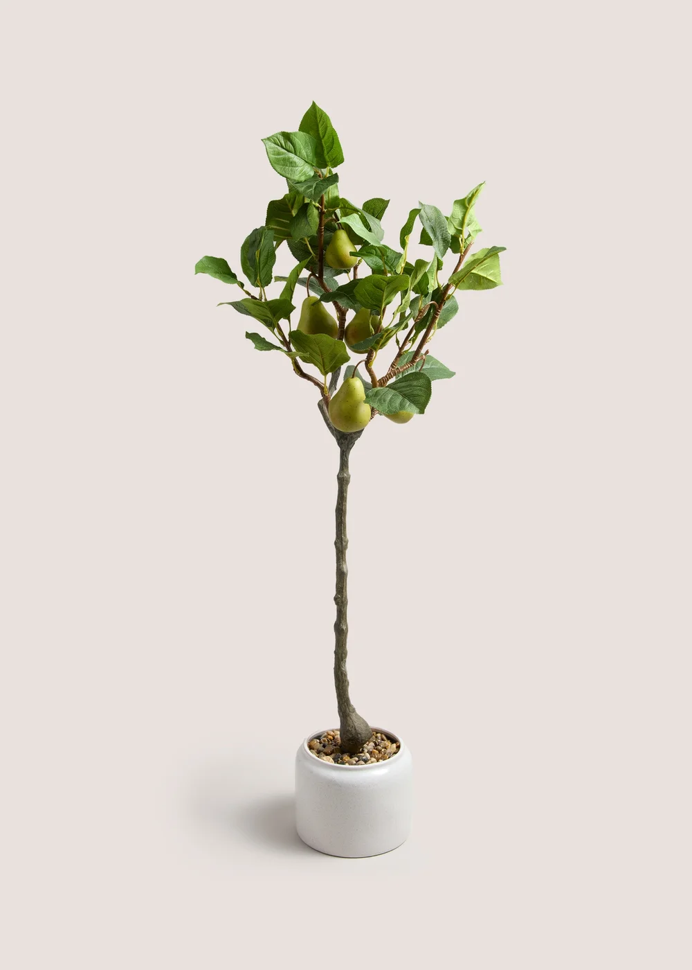 Faux Pear Tree in White Pot (105cm) Image 1