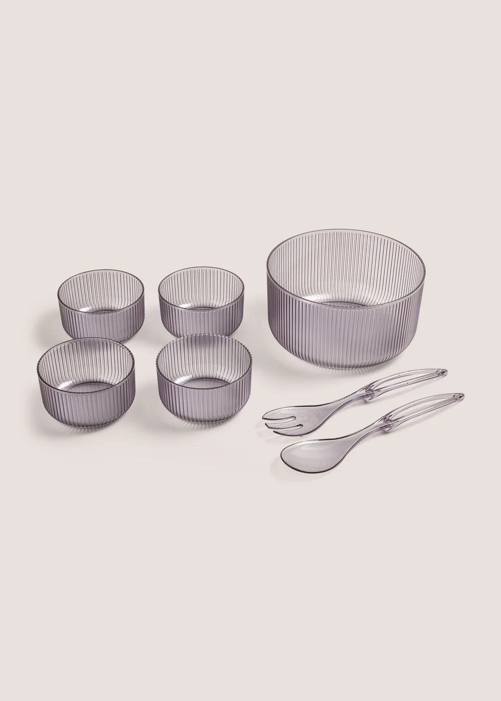 Outdoor 7 Piece Black Bowls Set Image 1