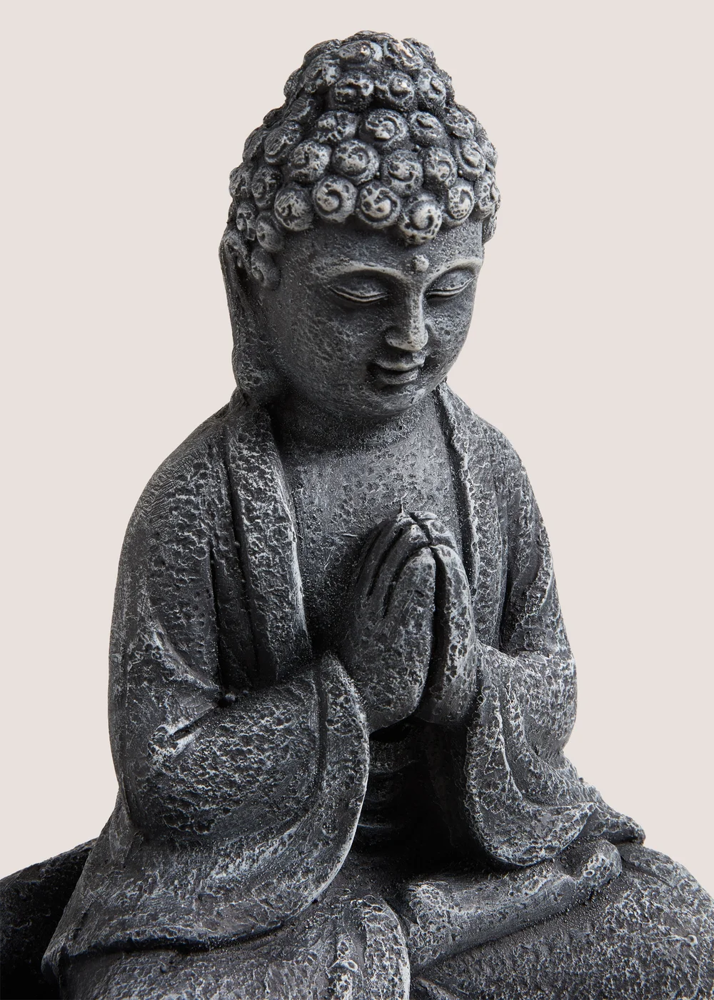 Outdoor Grey Buddha On Elephant (40cm x 17.5cm x 42.5cm) Image 2