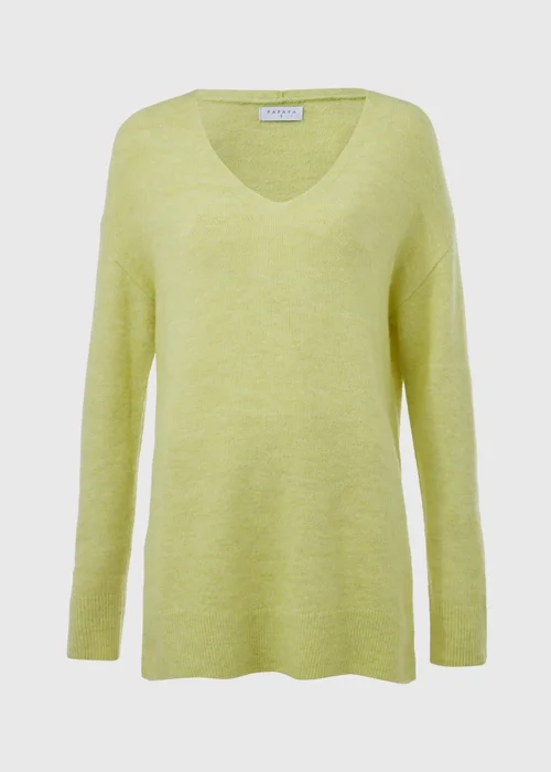 Papaya Petite Lime Spandex V Neck Cardigan - XS Image 5