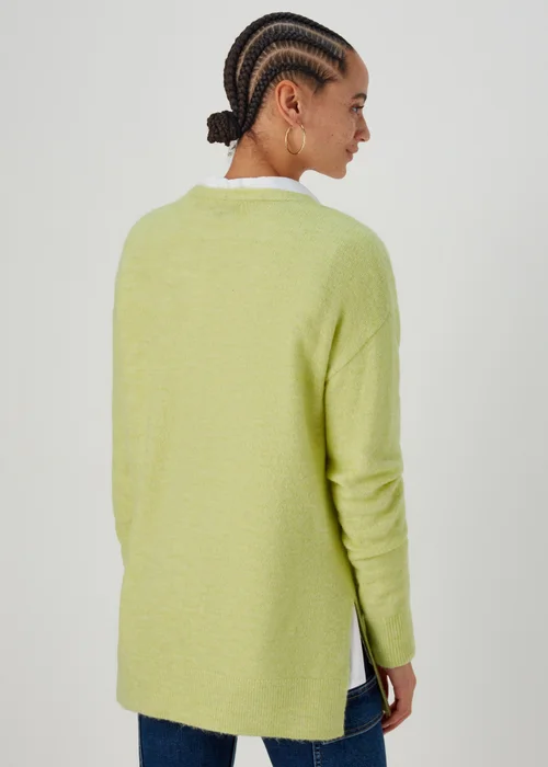 Papaya Petite Lime Spandex V Neck Cardigan - XS Image 2