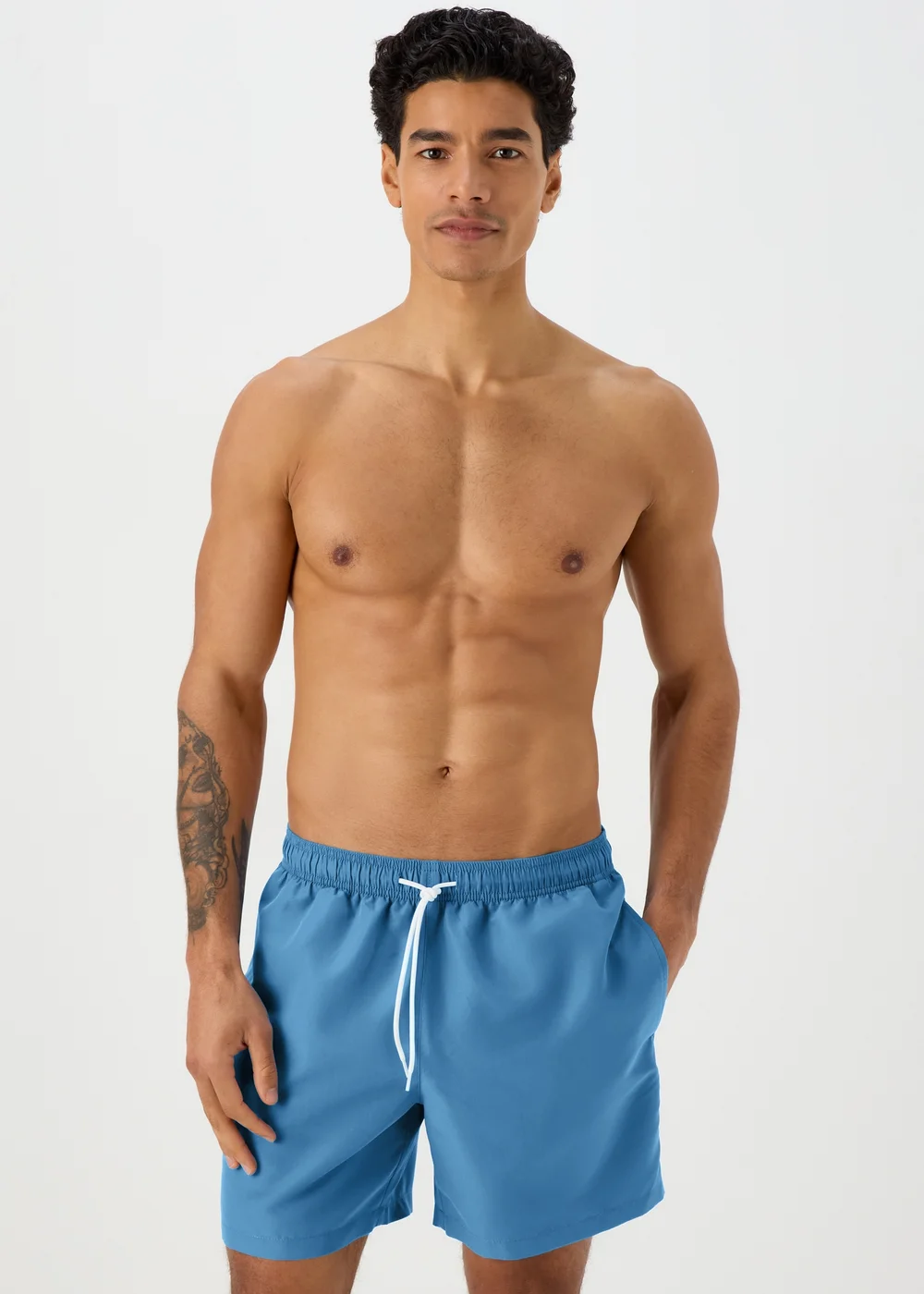 Cobalt Plain Swim Shorts - Small Image 1