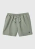 Khaki Embroidered Swim Shorts - Small Image 4