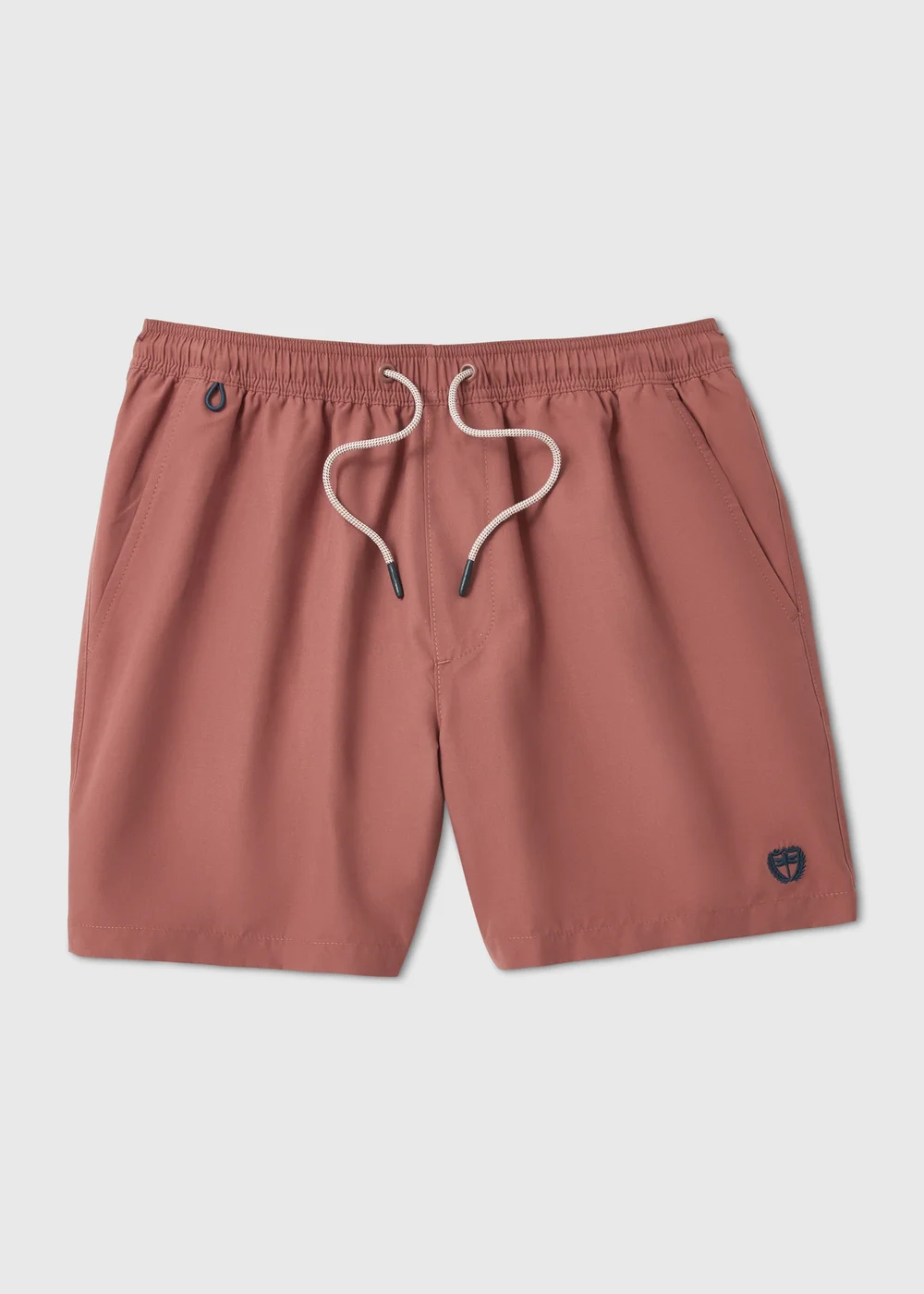 Red Embroidered Swim Shorts - S Image 4