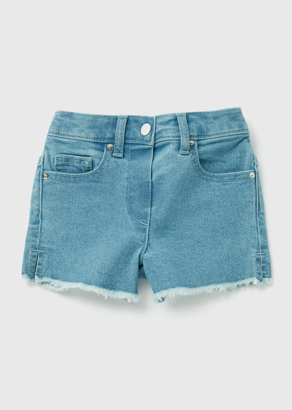 Girls Blue Denim Shorts (1-7yrs) - 1 to 1 half years Image 1