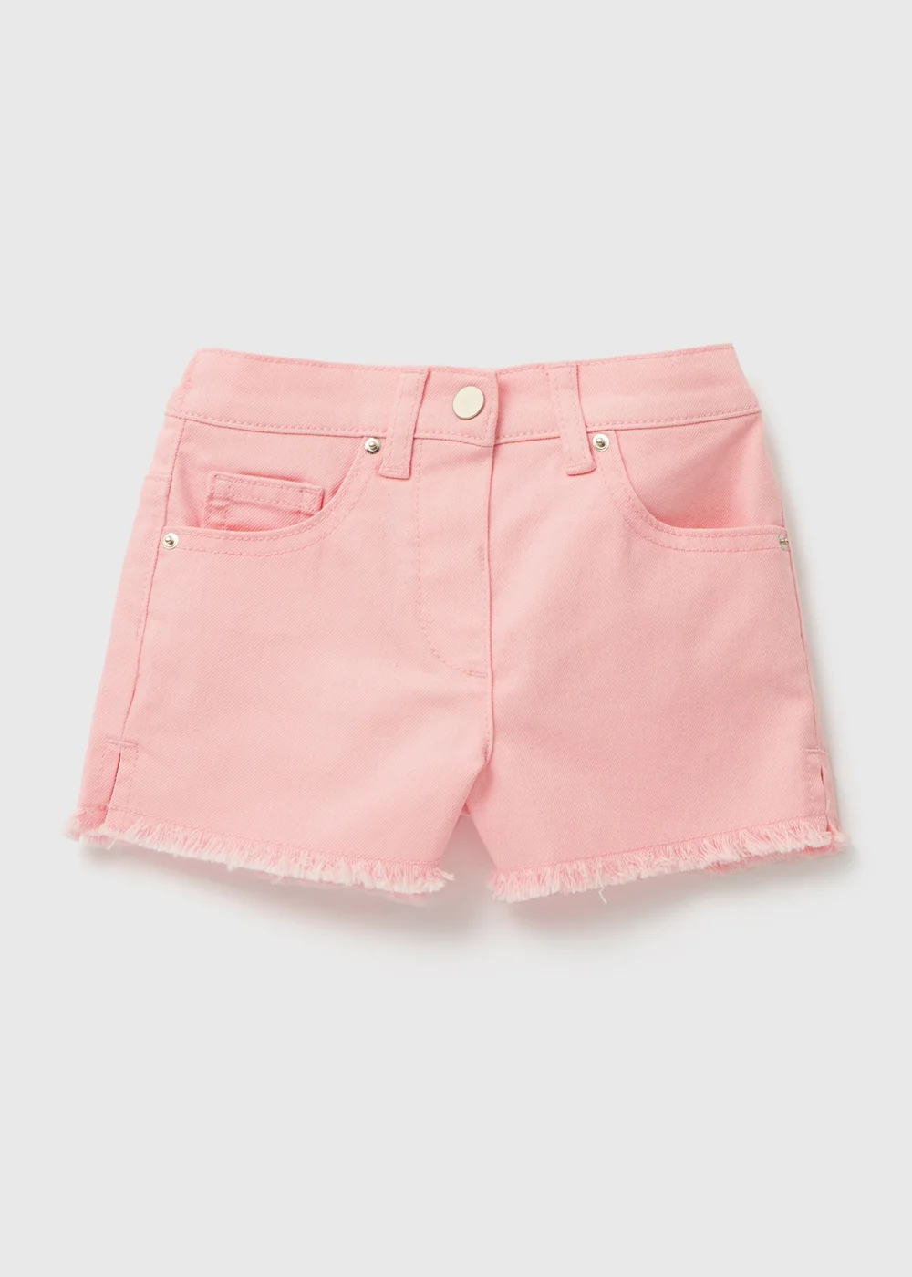 Girls Pink Denim Shorts (1-7yrs) - 1 half year to 2 Image 1