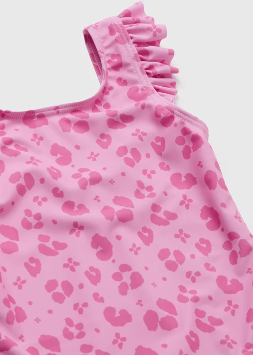Girls Pink Leopard Swimsuit (1-7yrs) - 1-1.5 Yrs Image 2