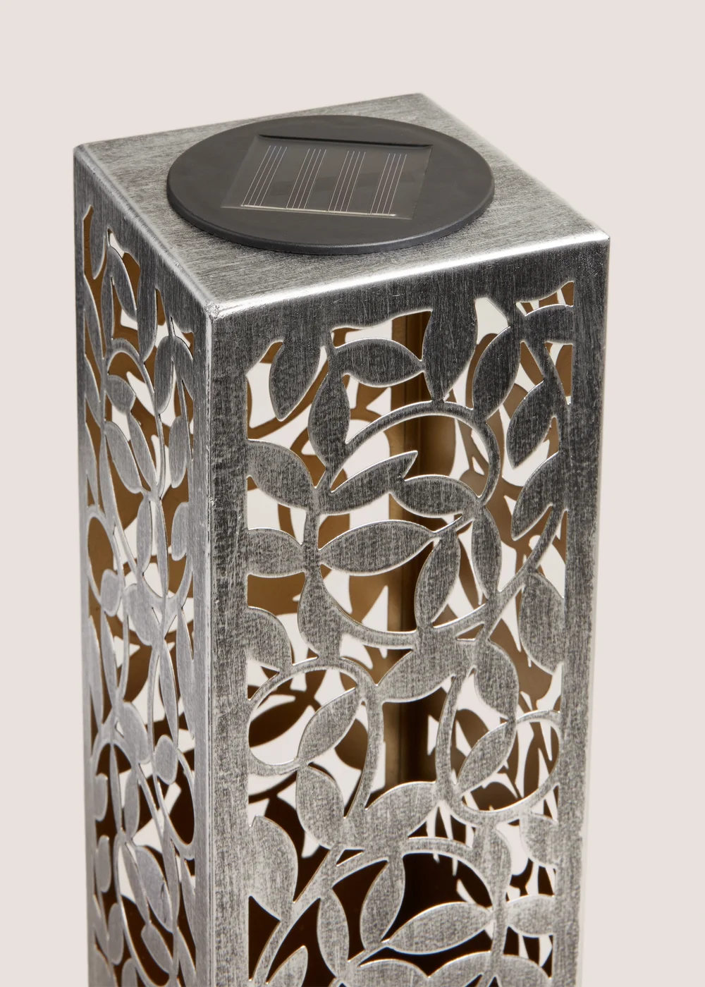 Metal Solar Light Posts Outdoor Metal Solar Post (8cm x 10cm x48cm)